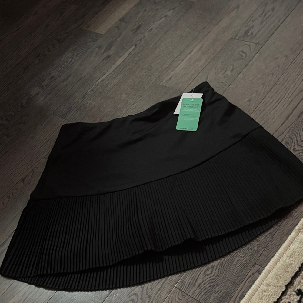 Black Pleated Women's Athletic Skirt Sz M - Picture 2 of 10
